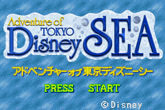 Adventure of Tokyo Disney Sea Title Screen